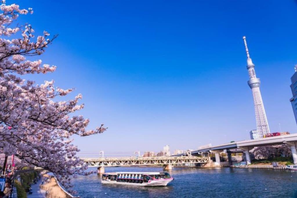 Apartament 403 Oshiage Sta 3Mins Walk! Wi-Fi & Elevator 4Pax Tokio Zewnętrze zdjęcie